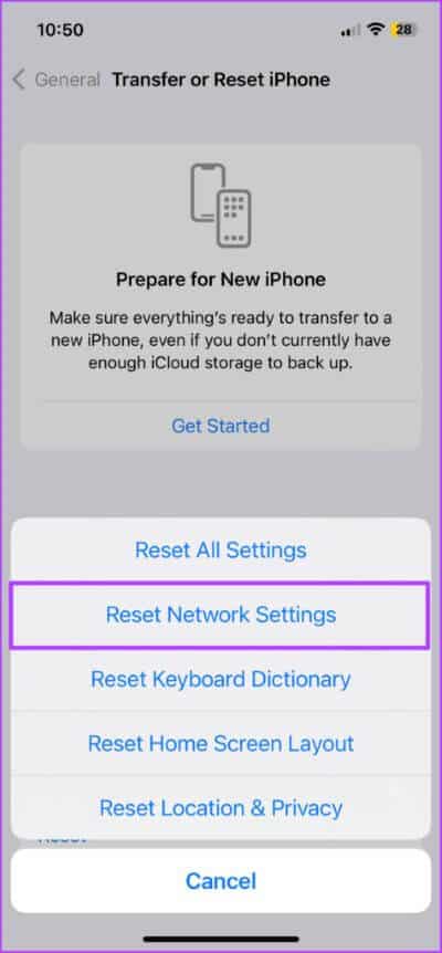 Reset-Network-Settings-on-iPhone-3-475x1024-1 أفضل 7 إصلاحات لعدم عمل تطبيق Podcasts على iPhone