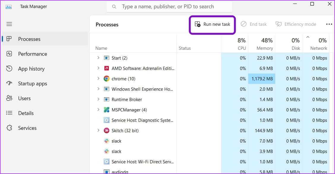 Run-new-task-1-1-1 أفضل 6 طرق لفتح محرر نهج المجموعة المحلي في Windows 11