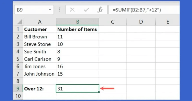 SUMIF-Function-800x421.jpg 5 صيغ Excel متقدمة مفيدة يجب أن تعرفها