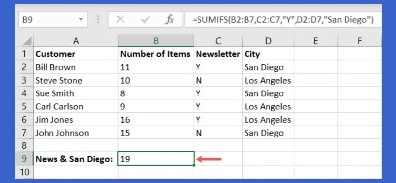 SUMIFS-Function-800x370.jpg 5 صيغ Excel متقدمة مفيدة يجب أن تعرفها