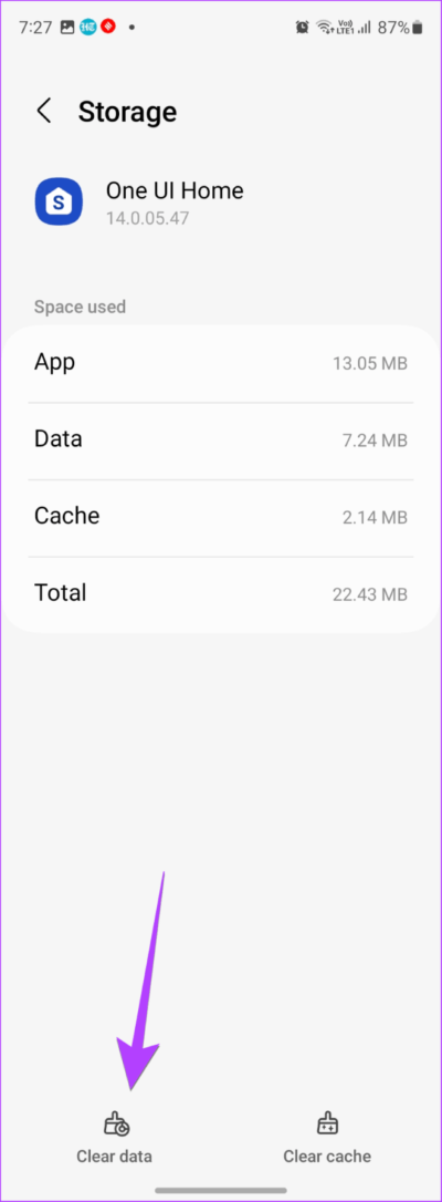 Samsung-Apps-One-Ui-Clear-Data-566x1536-1 كيفية إعادة تعيين تخطيط الشاشة الرئيسية على نظام Android بما في ذلك هواتف Samsung