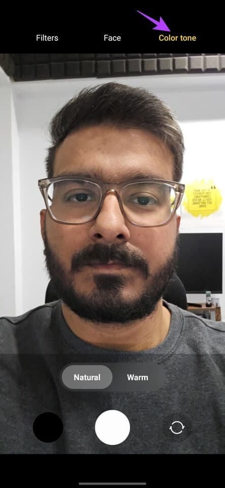 Samsung-Galaxy-S23-Camera-Tips-and-Tricks-Change-Color-Tone-for-Selfies-Step-4 أفضل 10 نصائح وحيل لكاميرا Samsung Galaxy S23 و Galaxy S23 +
