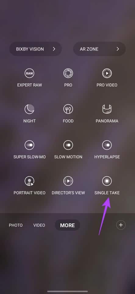 Samsung-Galaxy-S23-Camera-Tips-and-Tricks-Single-Take-Step-2 أفضل 10 نصائح وحيل لكاميرا Samsung Galaxy S23 و Galaxy S23 +