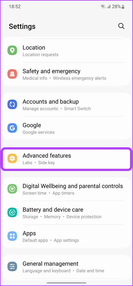Samsung-Galaxy-S23-Tips-and-Tricks-Customize-Side-Key-Step-3 أفضل 10 نصائح وحيل من Samsung Galaxy S23 و Galaxy S23 +