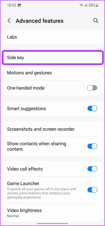 Samsung-Galaxy-S23-Tips-and-Tricks-Customize-Side-Key-Step-4 أفضل 10 نصائح وحيل من Samsung Galaxy S23 و Galaxy S23 +