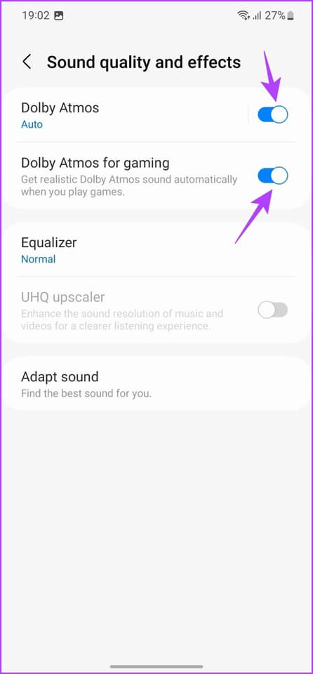Samsung-Galaxy-S23-Tips-and-Tricks-Dolby-Atmos-Step-3 أفضل 10 نصائح وحيل من Samsung Galaxy S23 و Galaxy S23 +
