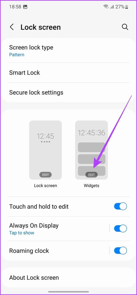 Samsung-Galaxy-S23-Tips-and-Tricks-Lock-Screen-Widgets-Step-2 أفضل 10 نصائح وحيل من Samsung Galaxy S23 و Galaxy S23 +