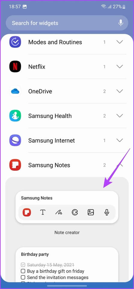 Samsung-Galaxy-S23-Tips-and-Tricks-Smart-Widget-Step-5 أفضل 10 نصائح وحيل من Samsung Galaxy S23 و Galaxy S23 +