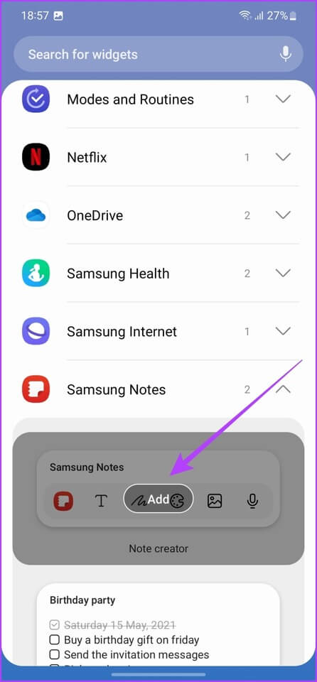 Samsung-Galaxy-S23-Tips-and-Tricks-Smart-Widget-Step-6 أفضل 10 نصائح وحيل من Samsung Galaxy S23 و Galaxy S23 +