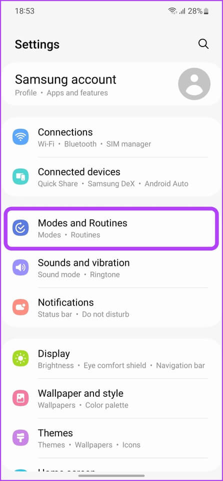 Samsung-Galaxy-S23-Tips-and-Tricks-Switch-Modes-and-Trigger-Routines-Step-1 أفضل 10 نصائح وحيل من Samsung Galaxy S23 و Galaxy S23 +