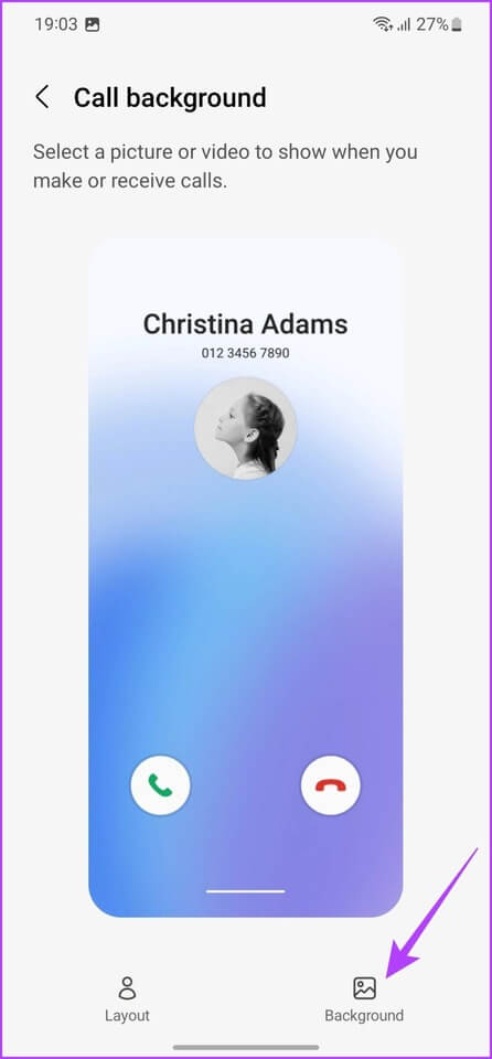 Samsung-Galaxy-S23-Tips-and-Tricks-Use-Call-Backgrounds-Step-4 أفضل 10 نصائح وحيل من Samsung Galaxy S23 و Galaxy S23 +