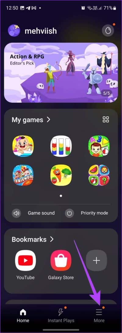 Samsung-Game-Launcher-Menu 11 طريقة لإيقاف تشغيل "وضع عدم الإزعاج" على هواتف Samsung Galaxy