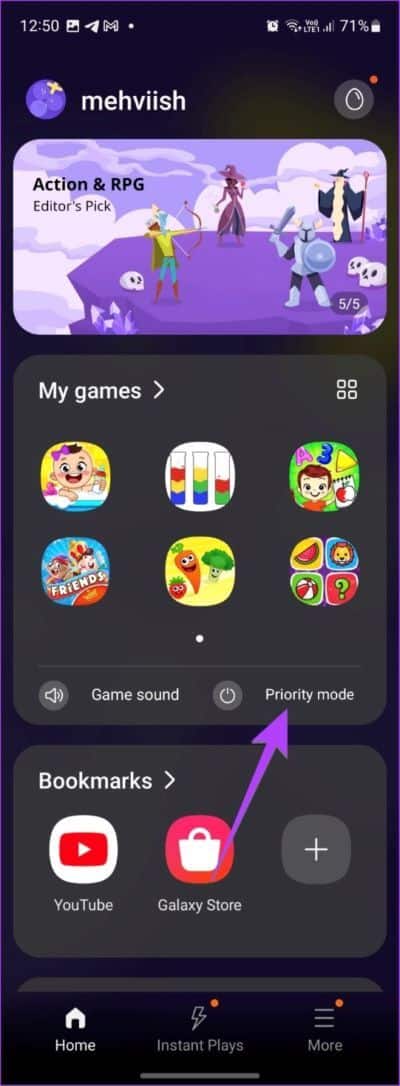 Samsung-Game-Launcher-Priority-566x1536-1 11 طريقة لإيقاف تشغيل "وضع عدم الإزعاج" على هواتف Samsung Galaxy