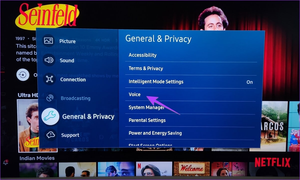 Samsung-General-Voice-Settings 6 طرق لإيقاف تشغيل مساعد الصوت أو الدليل على Samsung TV