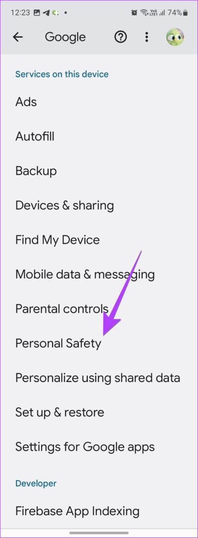 Samsung-Google-Settings-Personal-Safety 11 طريقة لإيقاف تشغيل "وضع عدم الإزعاج" على هواتف Samsung Galaxy