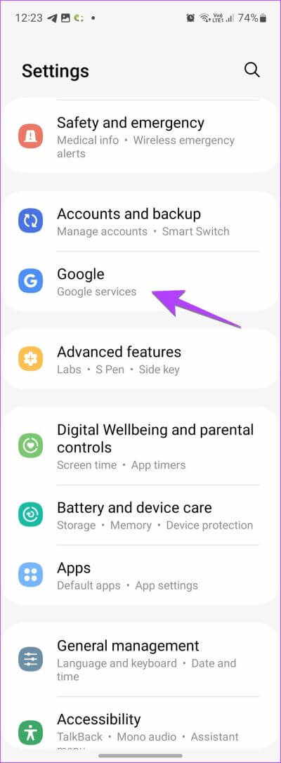 Samsung-Google-Settings 11 طريقة لإيقاف تشغيل "وضع عدم الإزعاج" على هواتف Samsung Galaxy