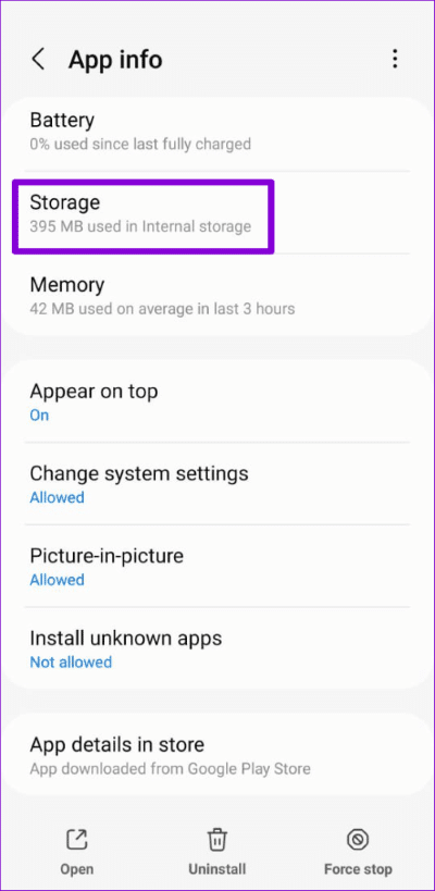 Samsung-Internet-Browser-Storage-4-500x1024-1 أفضل 7 طرق لإصلاح استمرار توقف متصفح الإنترنت من Samsung على Android