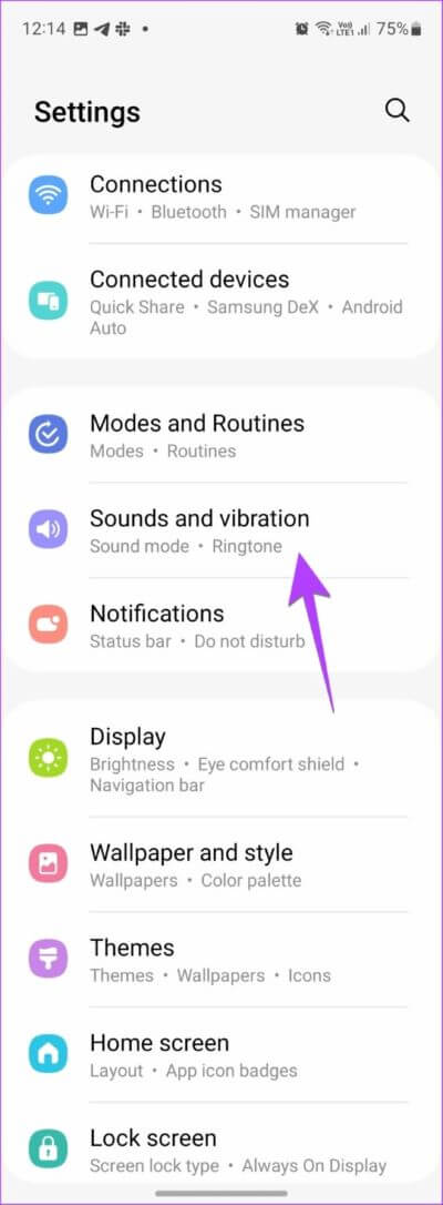 Samsung-Sounds-and-Vibration-566x1536-1 11 طريقة لإيقاف تشغيل "وضع عدم الإزعاج" على هواتف Samsung Galaxy