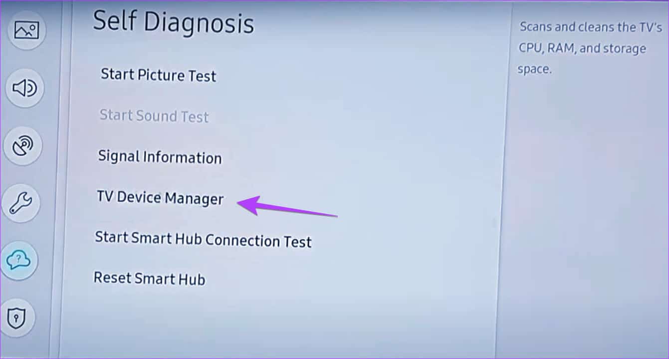 Samsung-TV-Manager-Device 5 طرق لمسح ذاكرة التخزين المؤقت على Samsung Smart TV