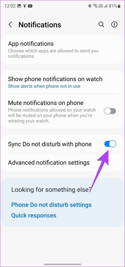Samsung-Watch-Do-not-DIsturb-Sync 11 طريقة لإيقاف تشغيل "وضع عدم الإزعاج" على هواتف Samsung Galaxy
