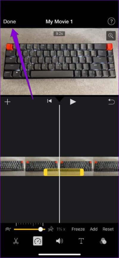 Save-Video-in-iMovie-App-474x1024-1 كيفية تحويل فيديو بطيء الحركة إلى فيديو عادي على iPhone