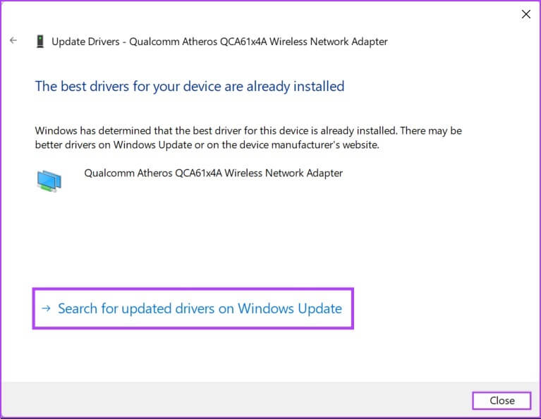 Search-for-Drivers-in-updates أفضل 7 طرق لإصلاح عدم عمل البث عبر Steam على Windows 11