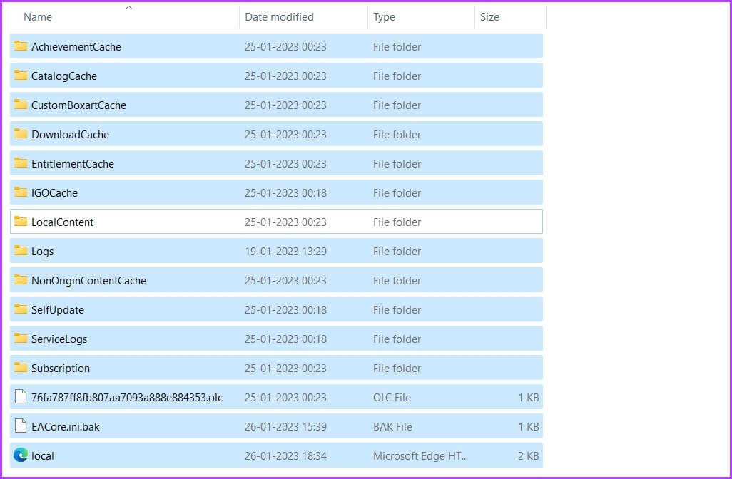 Selecting-folder أفضل 7 طرق لزيادة سرعة تنزيل Origin على Windows 11