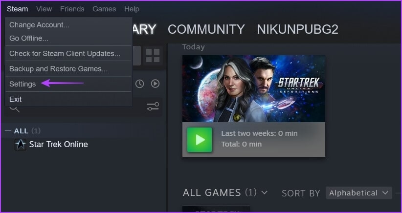 Settings-3 كيفية إصلاح خطأ يجب تشغيل Steam للعب هذه اللعبة على Windows 11