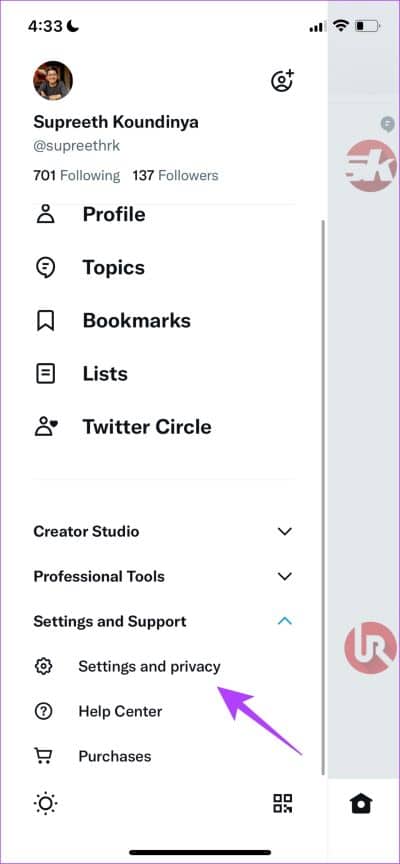 Settings-and-Privacy-2 كيفية إصلاح تكرار نفس التغريدات على يوميات Twitter على iPhone و Android