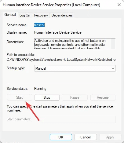 Spacebar-starting-service.jpg 6 طرق لإصلاح عدم عمل مفتاح المسافة في Windows