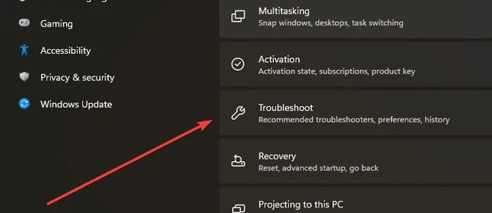 Spacebar-system-tab-and-troubleshoot-option.jpg 6 طرق لإصلاح عدم عمل مفتاح المسافة في Windows