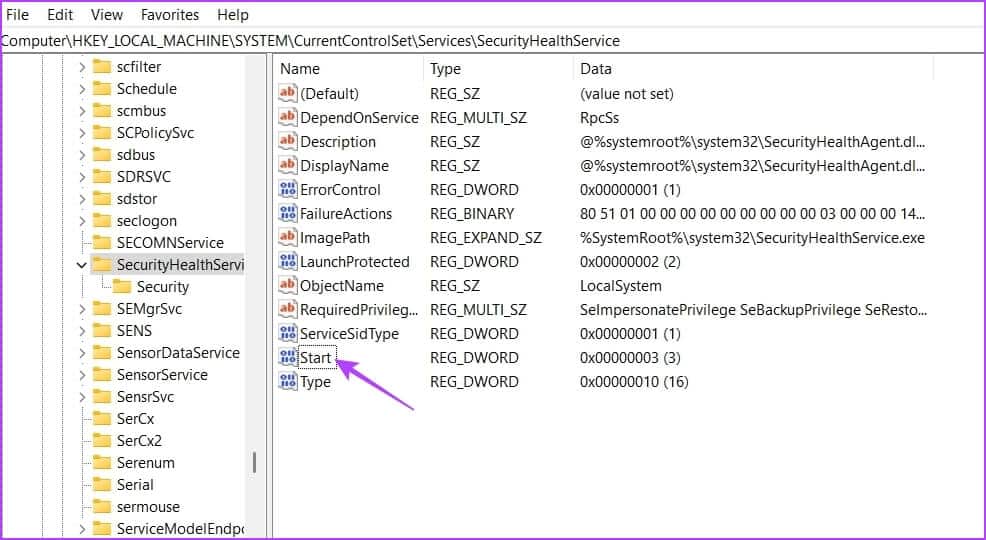 Start-entry كيفية إصلاح ظهور شاشة بيضاء على أمان Windows على Windows 11