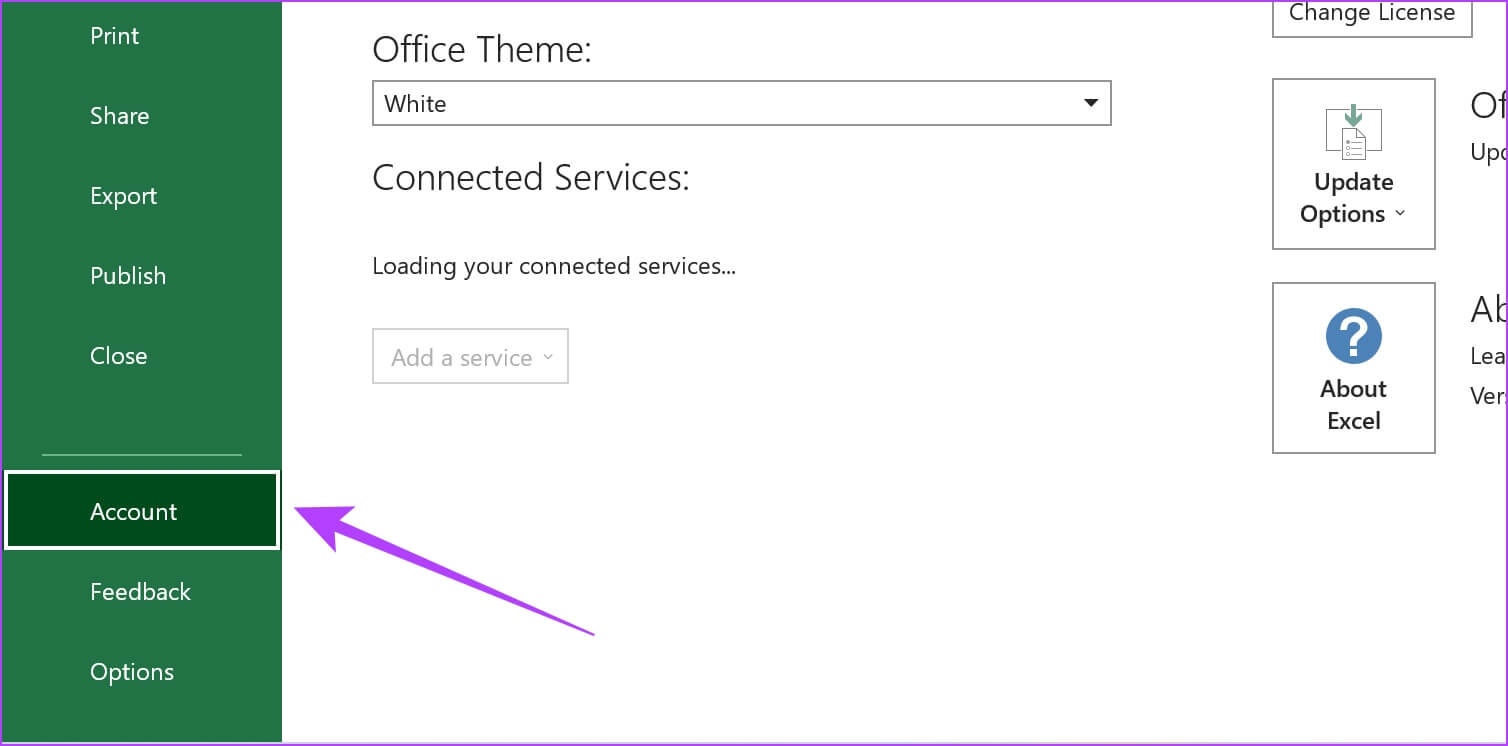 Tap-on-Account-2 11 طريقة لإصلاح عدم التمرير السلس في Excel على Windows