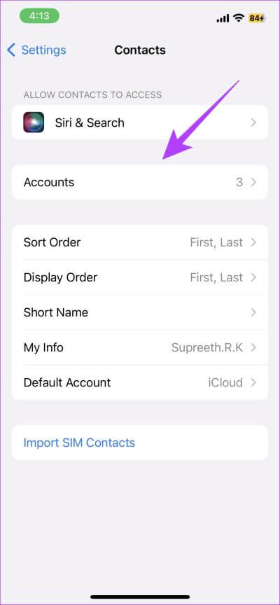 Tap-on-Accounts 5 طرق لحذف جهات اتصال متعددة على iPhone
