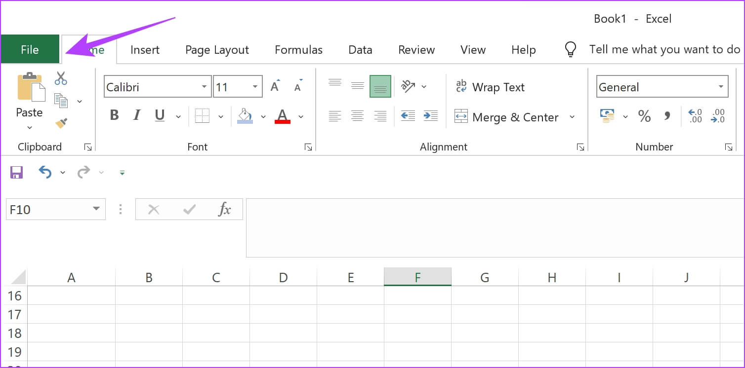 Tap-on-File-1 11 طريقة لإصلاح عدم التمرير السلس في Excel على Windows