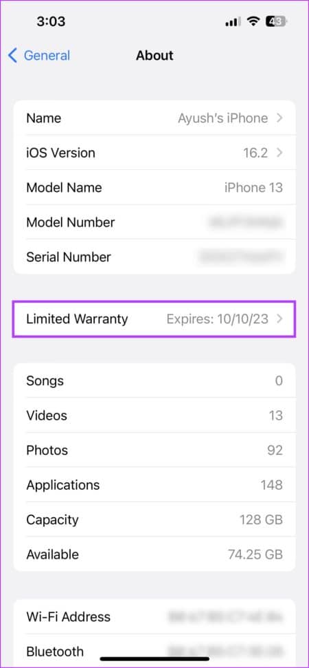 Tap-on-Limited-Warranty-e1676672145372 أفضل 4 طرق للتحقق من ضمان جهاز iPhone الخاص بك