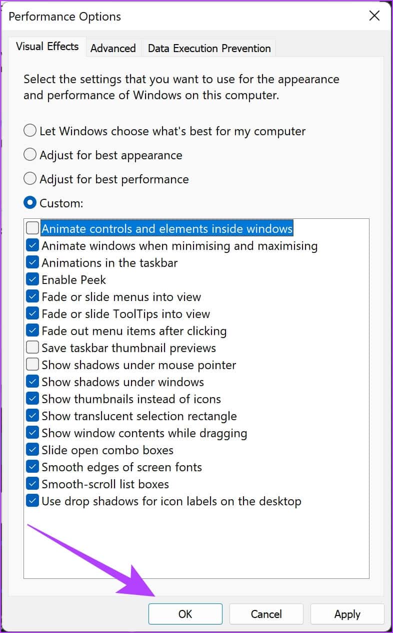 Tap-on-OK-performance-settings 11 طريقة لإصلاح عدم التمرير السلس في Excel على Windows