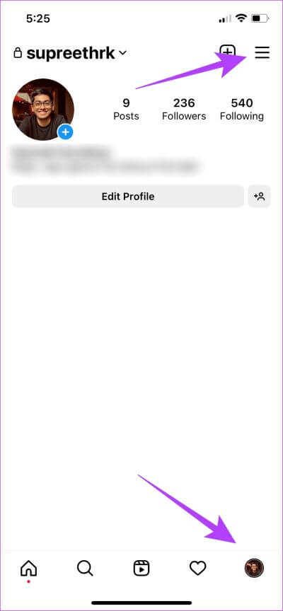 Tap-on-Profile-2-1 11 طريقة لإصلاح خطأ تعذر نشر التعليق على تطبيق Instagram