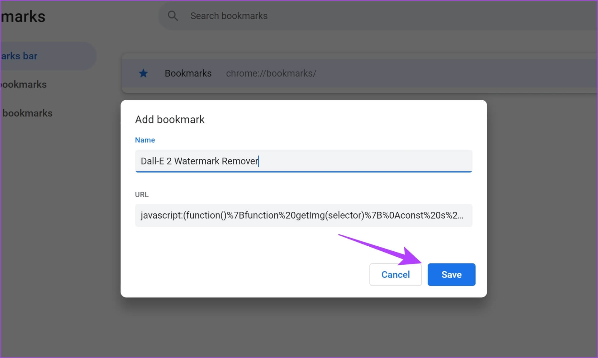 Tap-on-Save كيفية حفظ صور Dall-E 2 بدون علامة مائية