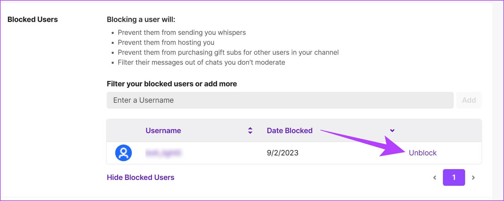 كيفية حظر شخص ما على Twitch في متصفح الويب - %categories