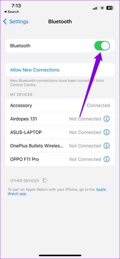 Turn-Off-Bluetooth-on-iPhone-474x1024-1 أفضل 7 طرق لإصلاح استمرار مستوى الصوت في الارتفاع أو الانخفاض على iPhone