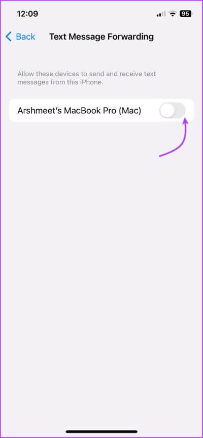 Turn-off-Text-Message-Forwarding-on-iPhone-2-713x1536-1 9 طرق لفصل iPhone عن جهاز Mac كليًا أو جزئيًا