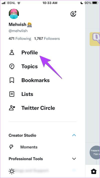 Twitter-iPhone-Profile كيفية نسخ أو مشاركة ملف تعريف Twitter ورابط Tweet باستخدام أي جهاز