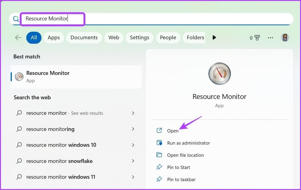 Typing-Resource-Monitor كيفية زيادة سرعة التنزيل في تطبيق Xbox لنظام التشغيل Windows 11