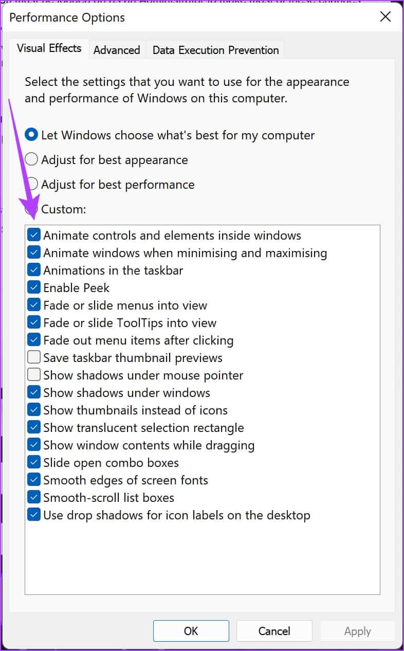 Uncheck-Animate-Controls-and-Elements 11 طريقة لإصلاح عدم التمرير السلس في Excel على Windows