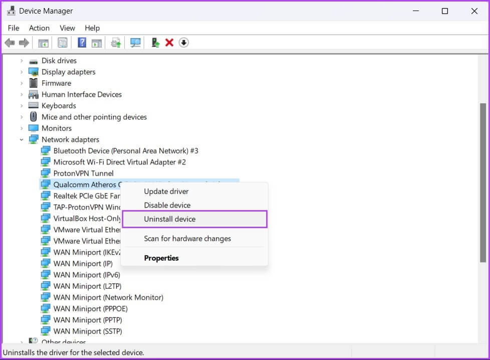 Uninstall-Driver أفضل 7 طرق لإصلاح عدم عمل البث عبر Steam على Windows 11