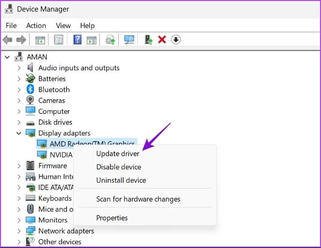 Update-Driver-1-1-1 أفضل 7 طرق لإصلاح عدم بدء تشغيل Valorant على Windows 11