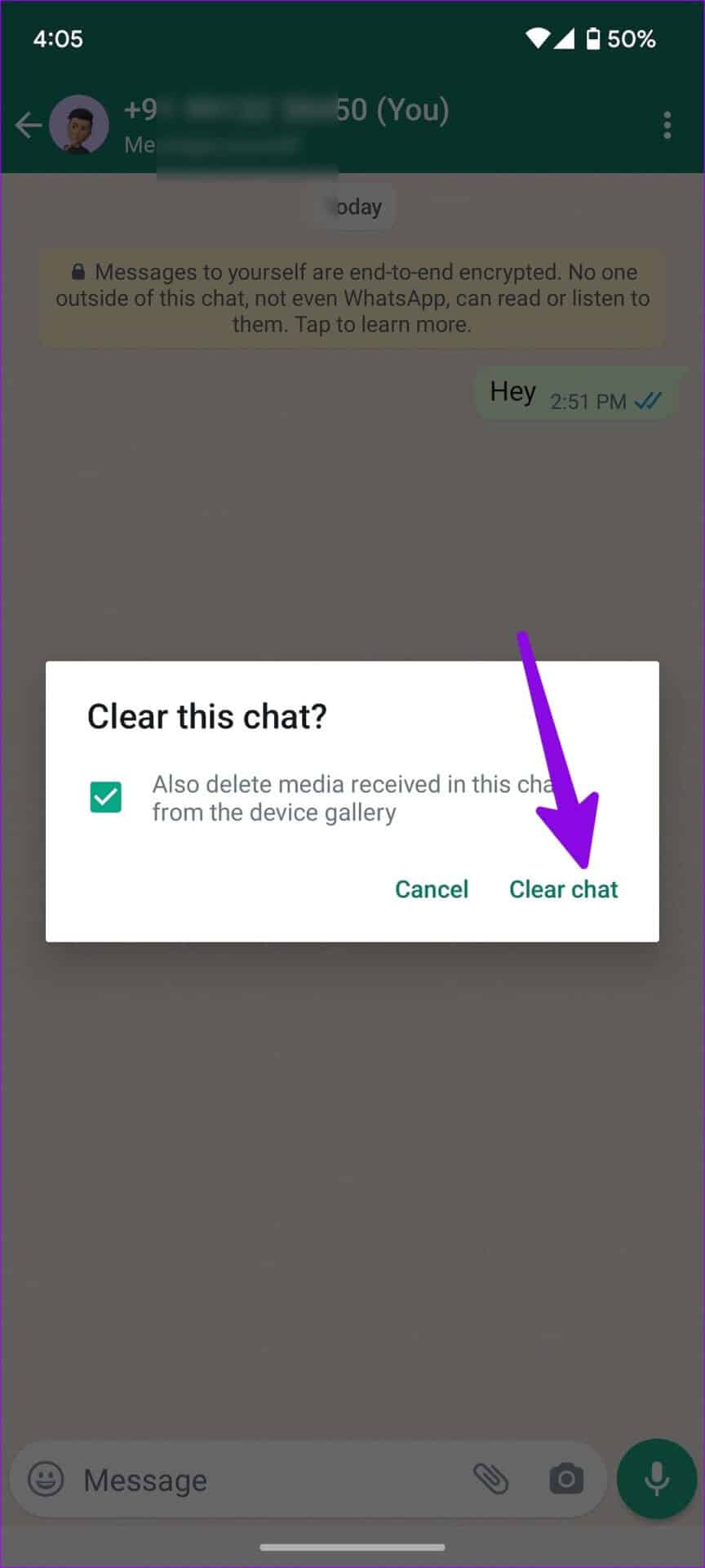 What-happens-when-you-clear-chat-on-WhatsApp-3 ماذا يحدث عند مسح الدردشة على WhatsApp
