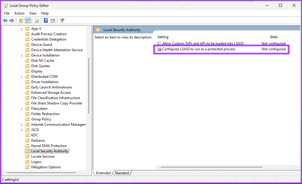 Windows-Local-Security-Authority-LSA-Process_14 3 طرق لتمكين عملية Local Security Authority (LSA) في Windows 11