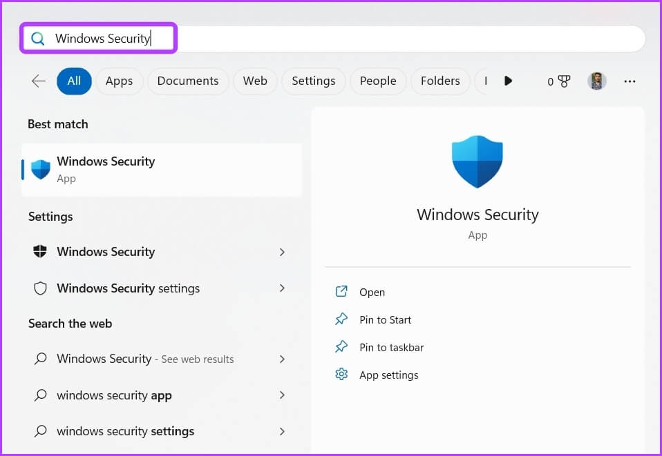 Windows-Security-2 أفضل 6 طرق لإصلاح لا يمكن فتح إدخال VLC في Windows 11
